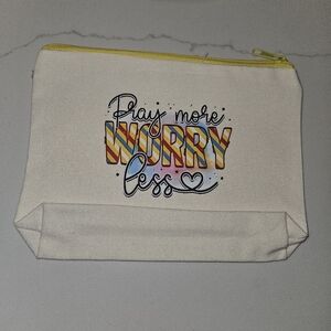 Multi purpose canvas pouch  Custom Graphic 5 for $25 or 1 For $8